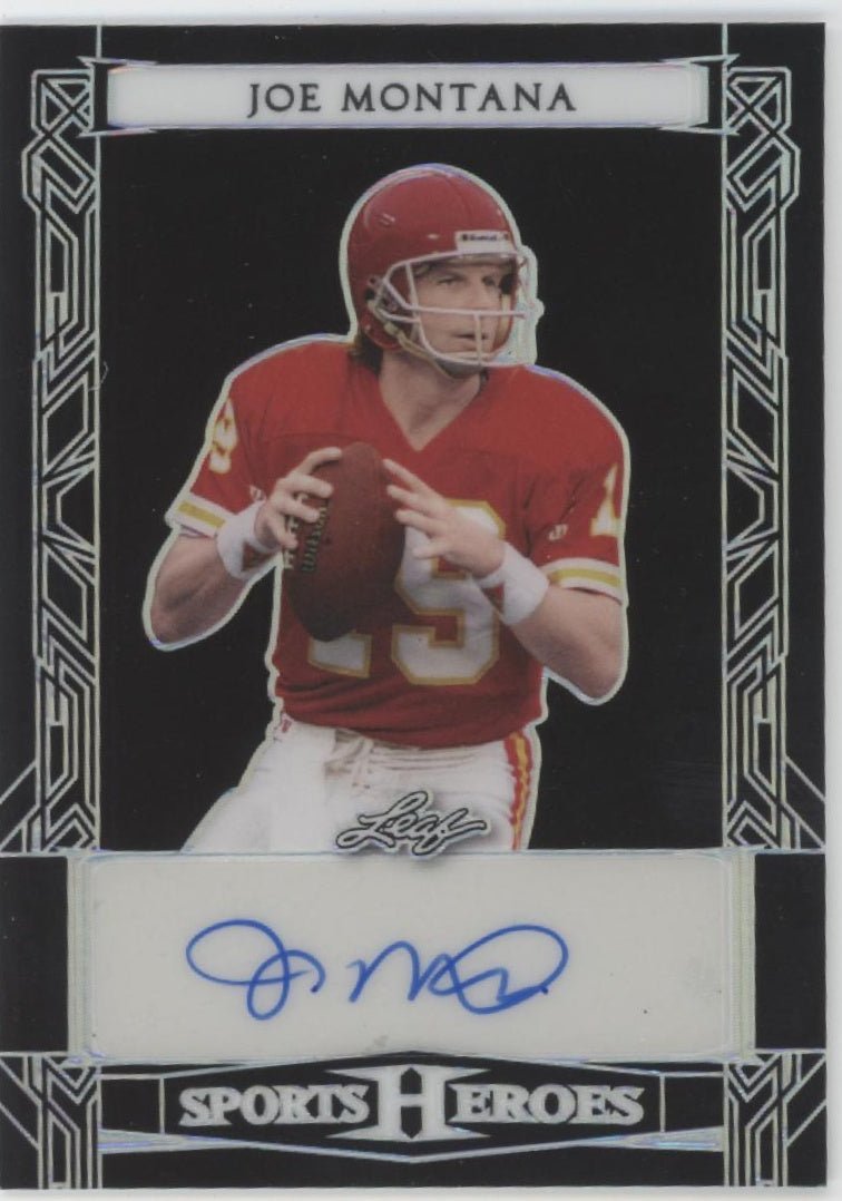 Joe Montana 2024 Leaf Sports Heroes Auto 49/49 #BA - JM4 - Collector Store LLC