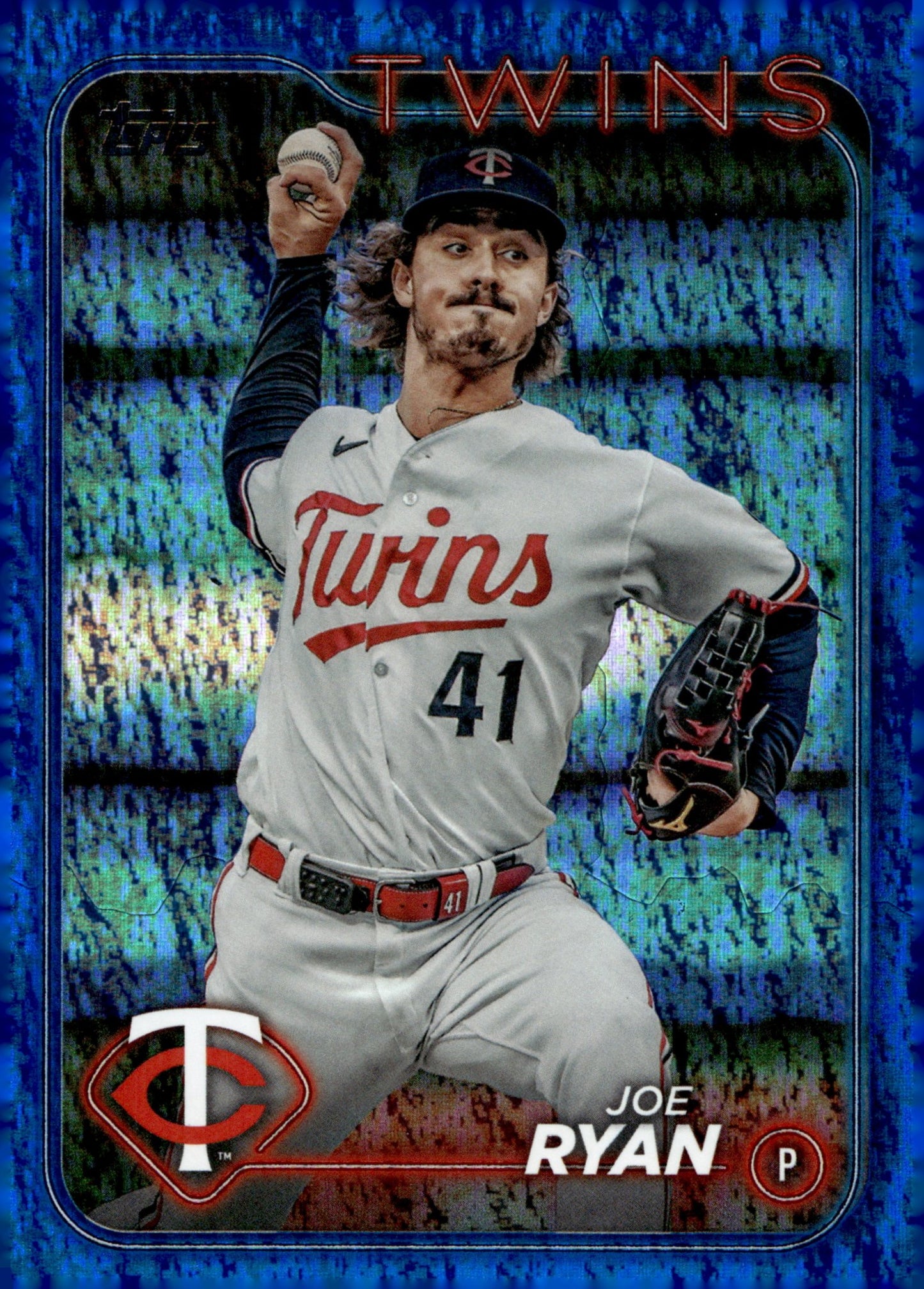 Joe Ryan 2024 Topps Series 1 Blue Foilboard 413/999 175 - Collector Store LLC