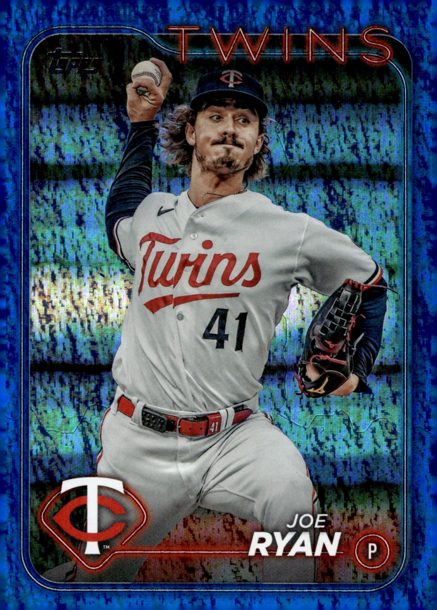 Joe Ryan 2024 Topps Series 1 Blue Foilboard 413/999 175 - Collector Store LLC