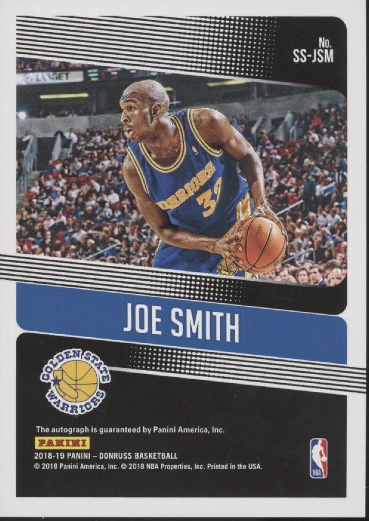 Joe Smith 2018 - 19 Panini Donruss Significant Signatures Auto #SS - JSM - Collector Store LLC