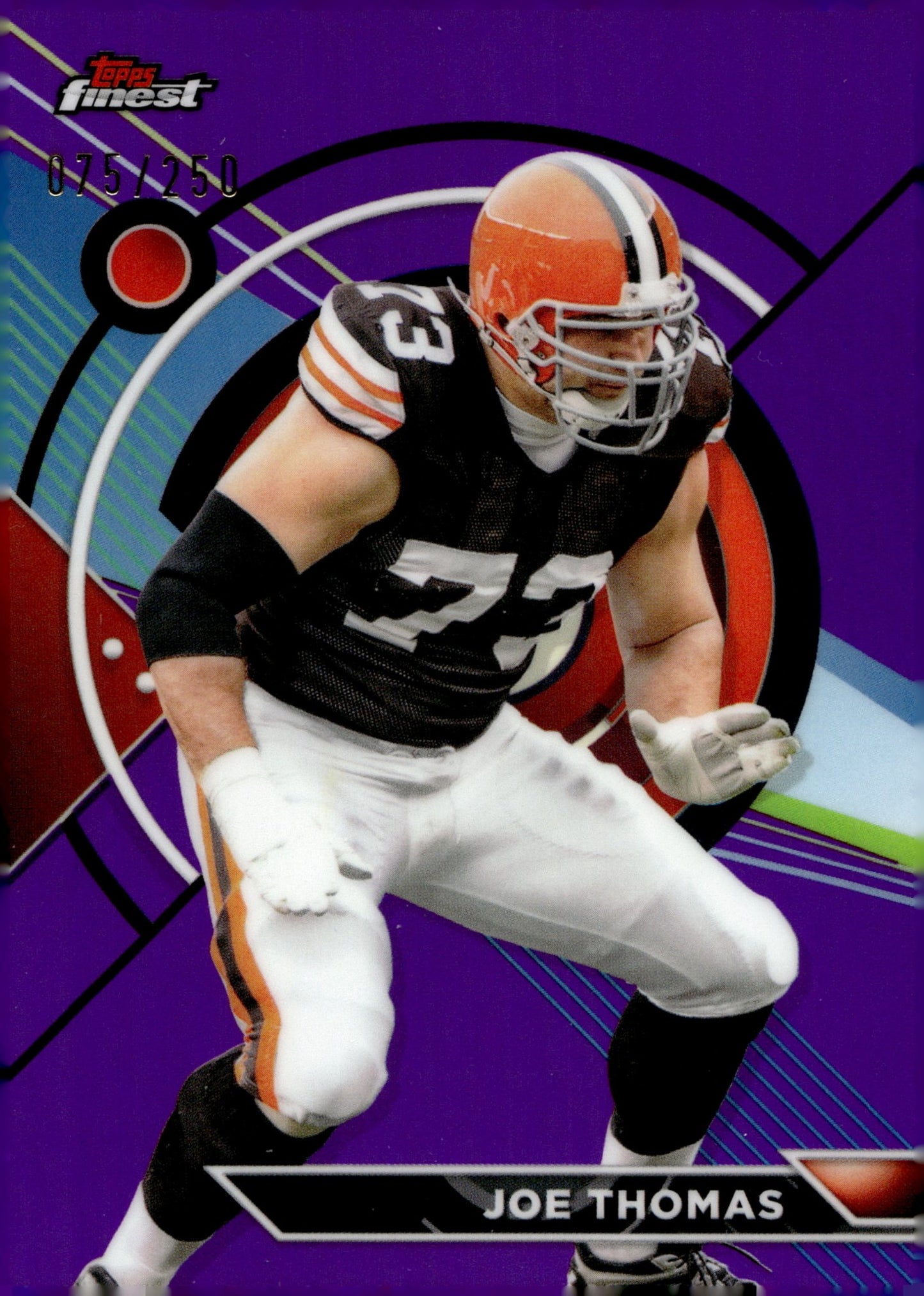 Joe Thomas 2024 Topps Composite Finest Purple Refractor 075/250 #168 - Collector Store LLC