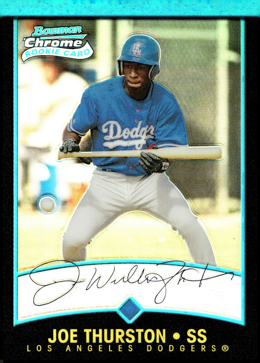 Joe Thurston 2001 Bowman Chrome Refractor RC #136 - Collector Store LLC