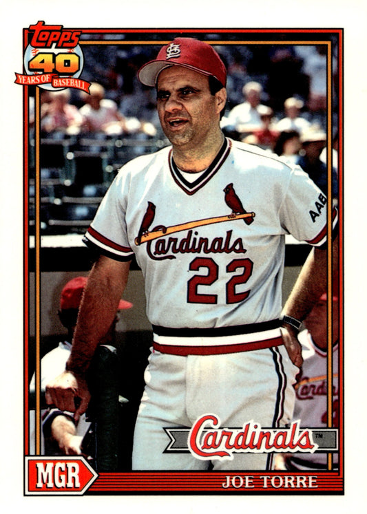Joe Torre 1991 Topps 40 Years of Baseball 351 - Collector Store LLC