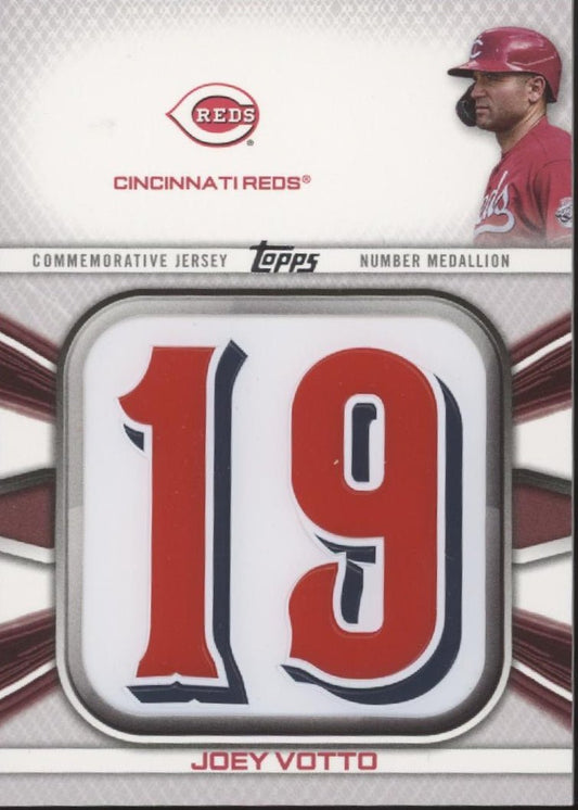 Joey Votto 2022 Topps Series 1 Player Jersey Number Medallion #JNM - JV - Collector Store LLC