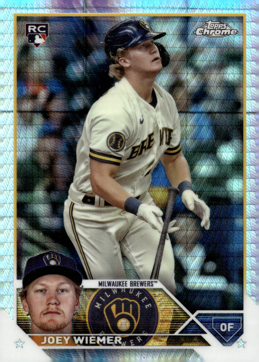 Joey Wiemer 2023 Topps Chrome Hyper Refractor RC USC80 - Collector Store LLC
