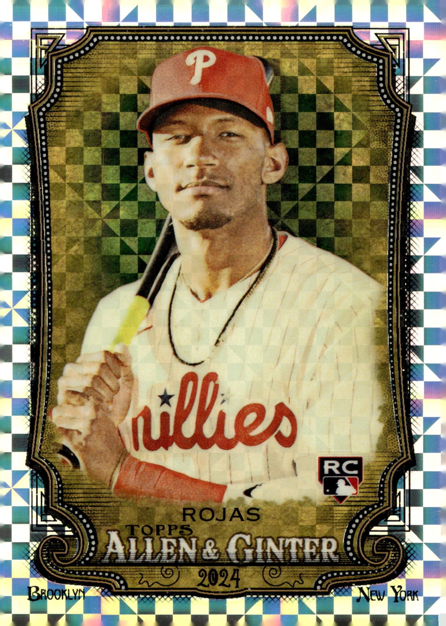 Johan Rojas 2024 Topps Chrome Allen & Ginter Xfractor Refractor RC #69 ...