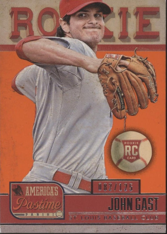 John Gast 2013 Panini American's Pastime RC 082/125 #180 - Collector Store LLC