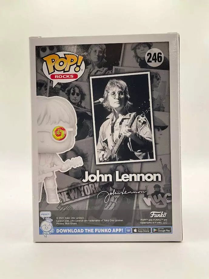 John Lennon Funko Pop! Rocks #246 Entertainment Earth Exclusive - Collector Store LLC