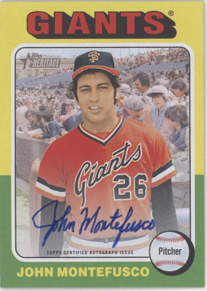 John Montefusco 2024 Topps Heritage Auto #ROA - JMO - Collector Store LLC