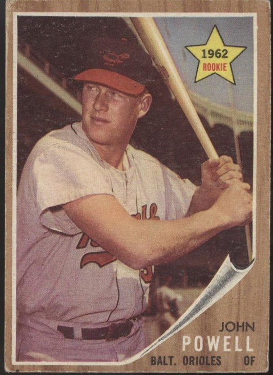 John Powell 1962 Topps #99 Baltimore Orioles VG #2 - Collector Store LLC