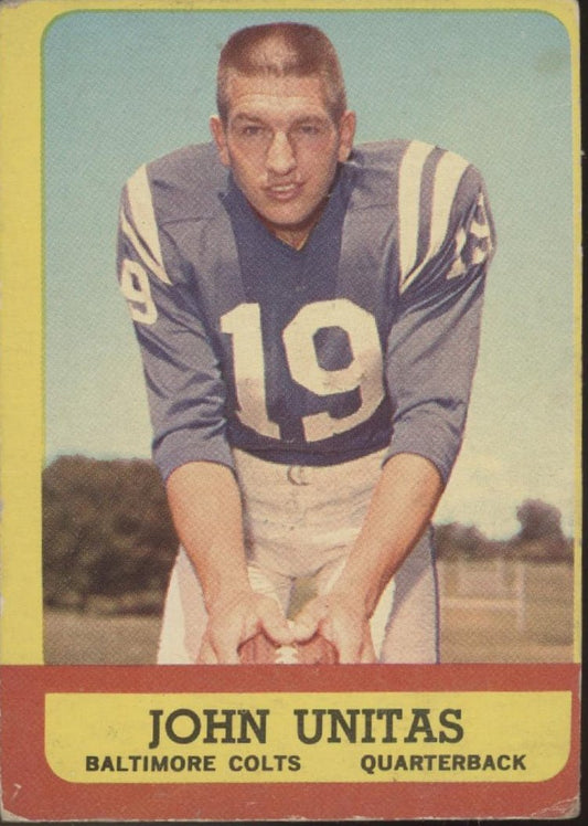 John Unitas 1963 Topps #1 Baltimore Colts PR - Collector Store LLC
