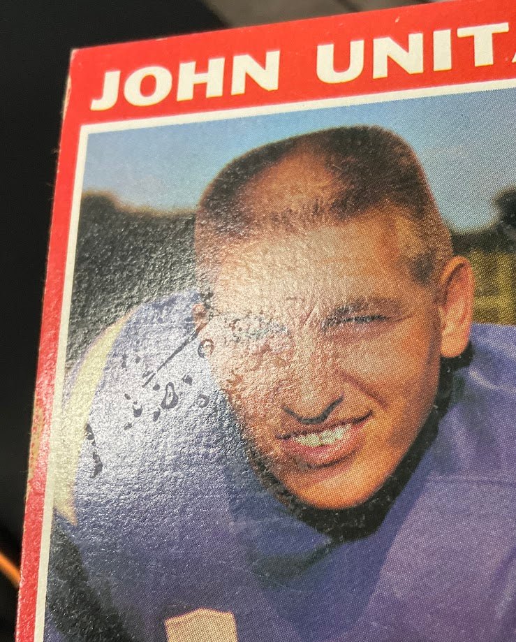 John Unitas 1971 Topps #1 Baltimore Colts VG - EX - Collector Store LLC