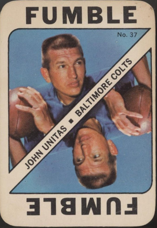 John Unitas 1971 Topps Game #37 Baltimore Colts EX #1 - Collector Store LLC