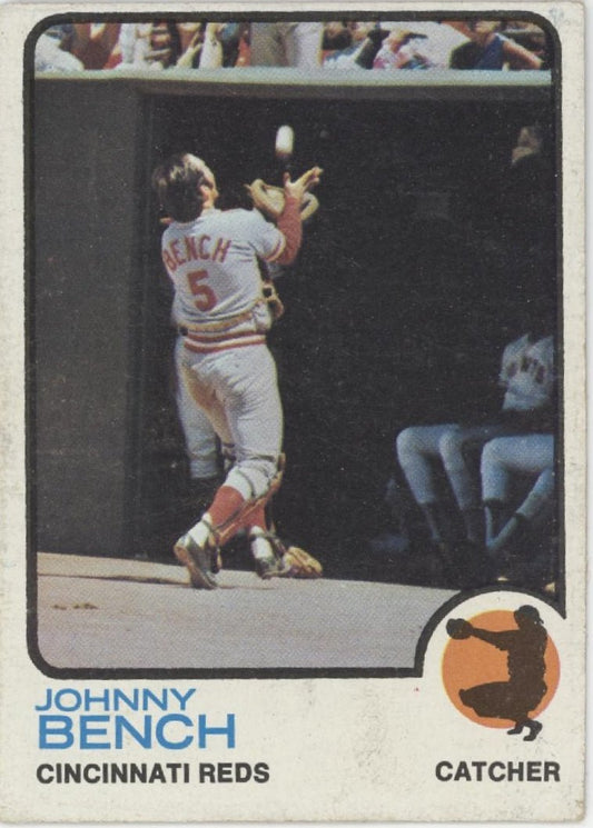 Johnny Bench 1973 Topps 380 Cincinnati Reds VG - EX - Collector Store LLC