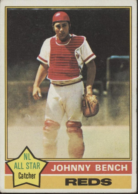 Johnny Bench 1976 Topps #300 Cincinnati Reds VG - EX - Collector Store LLC