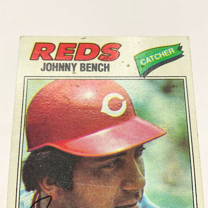 Johnny Bench 1977 Topps #70 Cincinnati Reds VG - EX - Collector Store LLC