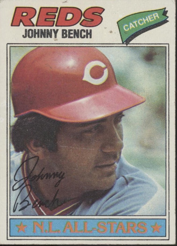 Johnny Bench 1977 Topps #70 Cincinnati Reds VG - EX - Collector Store LLC