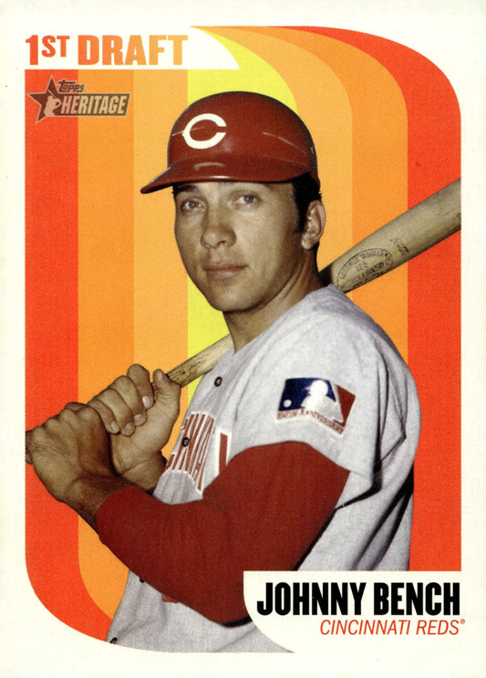 Johnny Bench 2014 Topps Heritage 1st Draft 65MLB - JB2 - Collector Store LLC