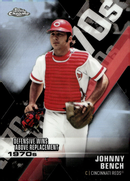 Johnny Bench 2020 Topps Chrome Decade of Excellence Die - Cut Refractor DOD - 6 - Collector Store LLC