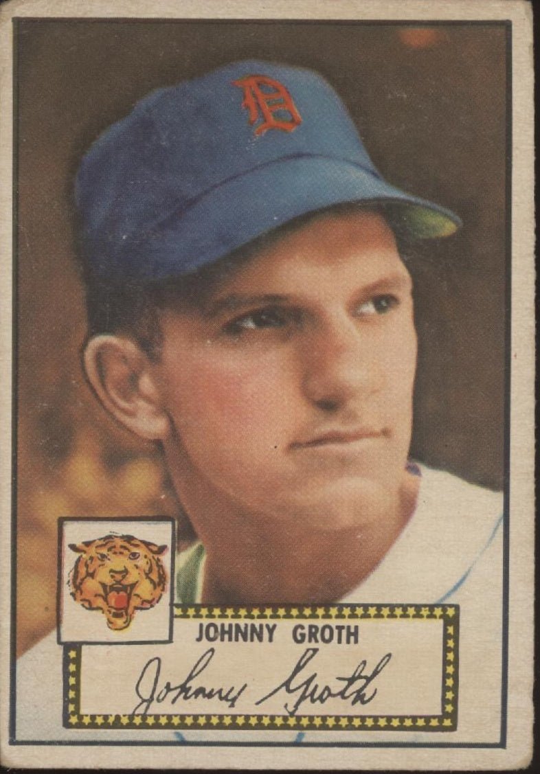 Johnny Groth 1952 Topps #25 Detroit Tigers VG - Collector Store LLC