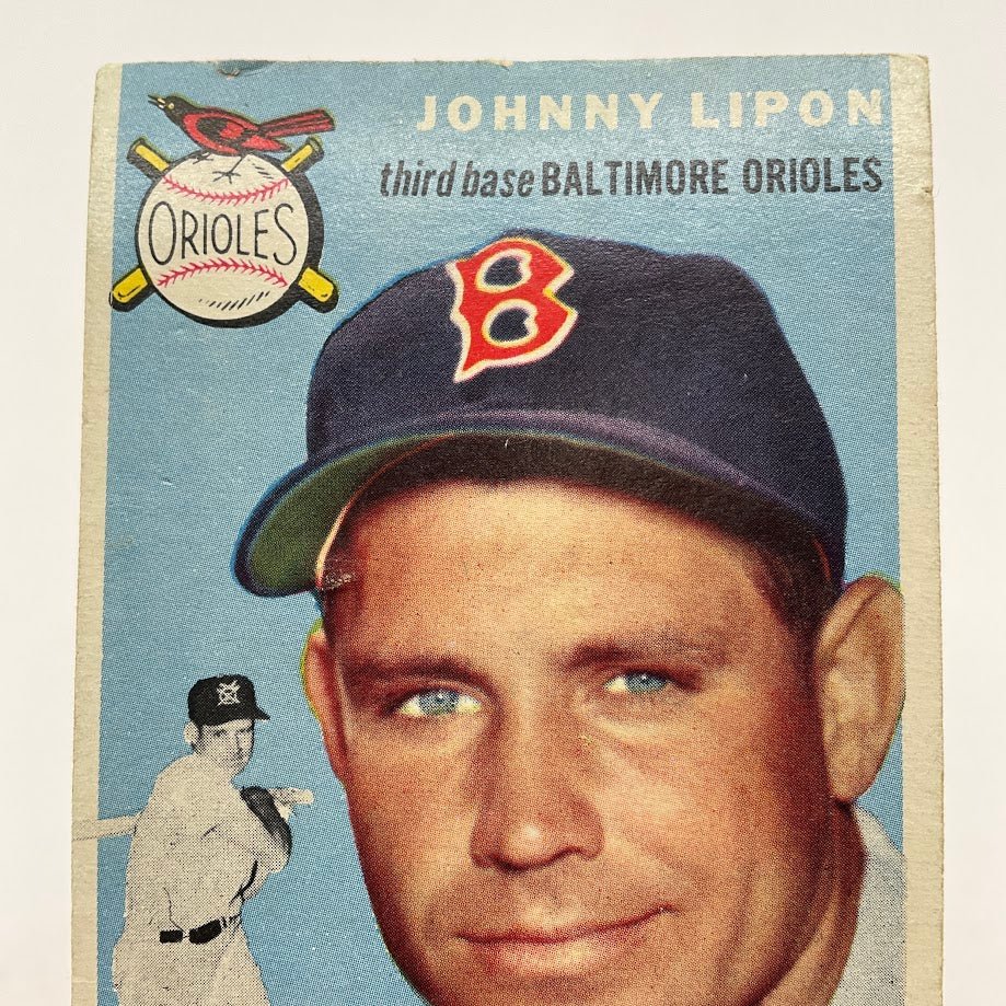Johnny Lipon 1954 Topps 19 Baltimore Orioles VG - EX 3 - Collector Store LLC