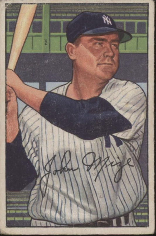 Johnny Mize 1952 Bowman 145 New York Yankees VG - Collector Store LLC