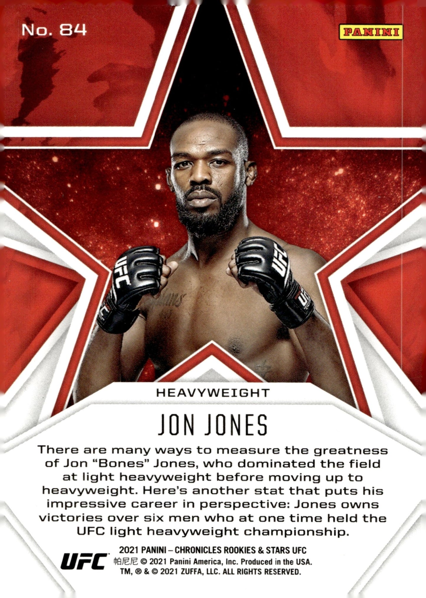 Jon Jones 2021 Panini Chronicles Rookies & Stars #84 - Collector Store LLC