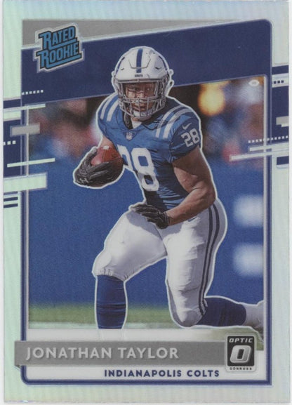 Jonathan Taylor 2020 Panini Donruss Optic Rated Rookie Prizm RC #167 - Collector Store LLC