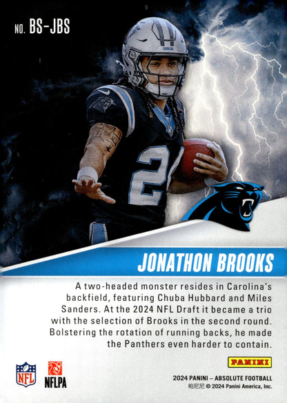 Jonathon Brooks 2024 Panini Absolute By Storm RC #BS - LBS - Collector Store LLC