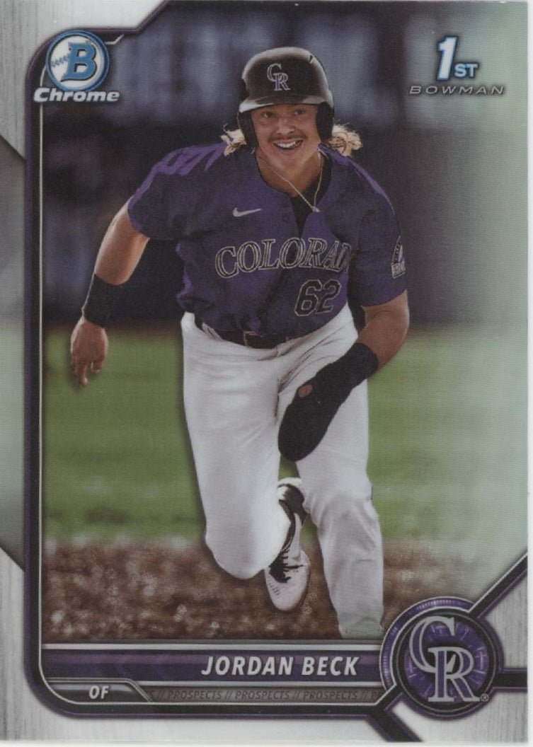 Jordan Beck 2022 Bowman Chrome Prospects Refractor #BDC - 34 - Collector Store LLC