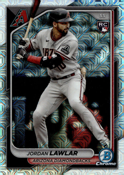 Jordan Lawlar 2024 Bowman Chrome Mojo Refractor RC #55 #1 - Collector Store LLC