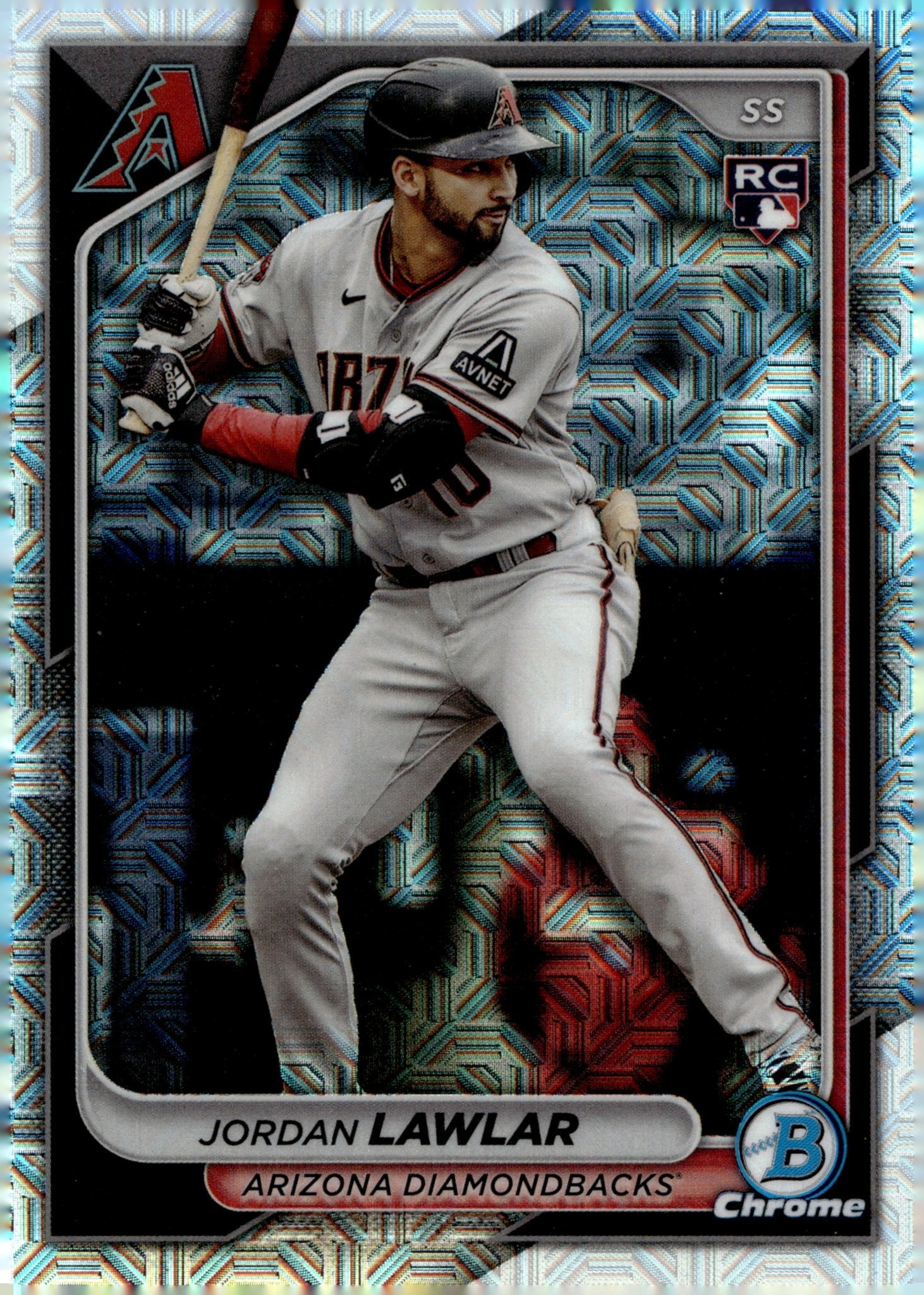 Jordan Lawlar 2024 Bowman Chrome Mojo Refractor RC #55 #2 - Collector Store LLC