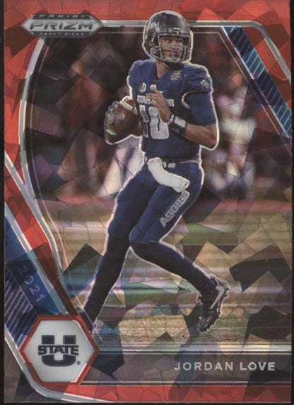 Jordan Love 2021 Panini Prizm Draft Picks Red Ice Prizm #33 - Collector Store LLC