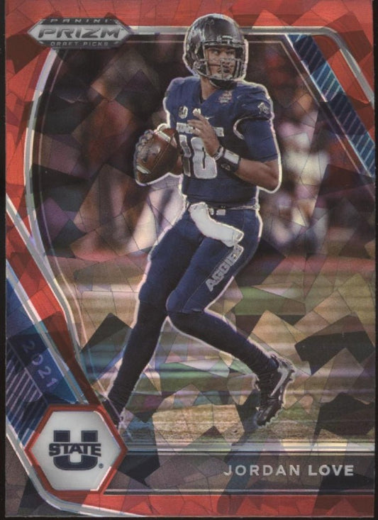 Jordan Love 2021 Panini Prizm Draft Picks Red Ice Prizm #33 - Collector Store LLC