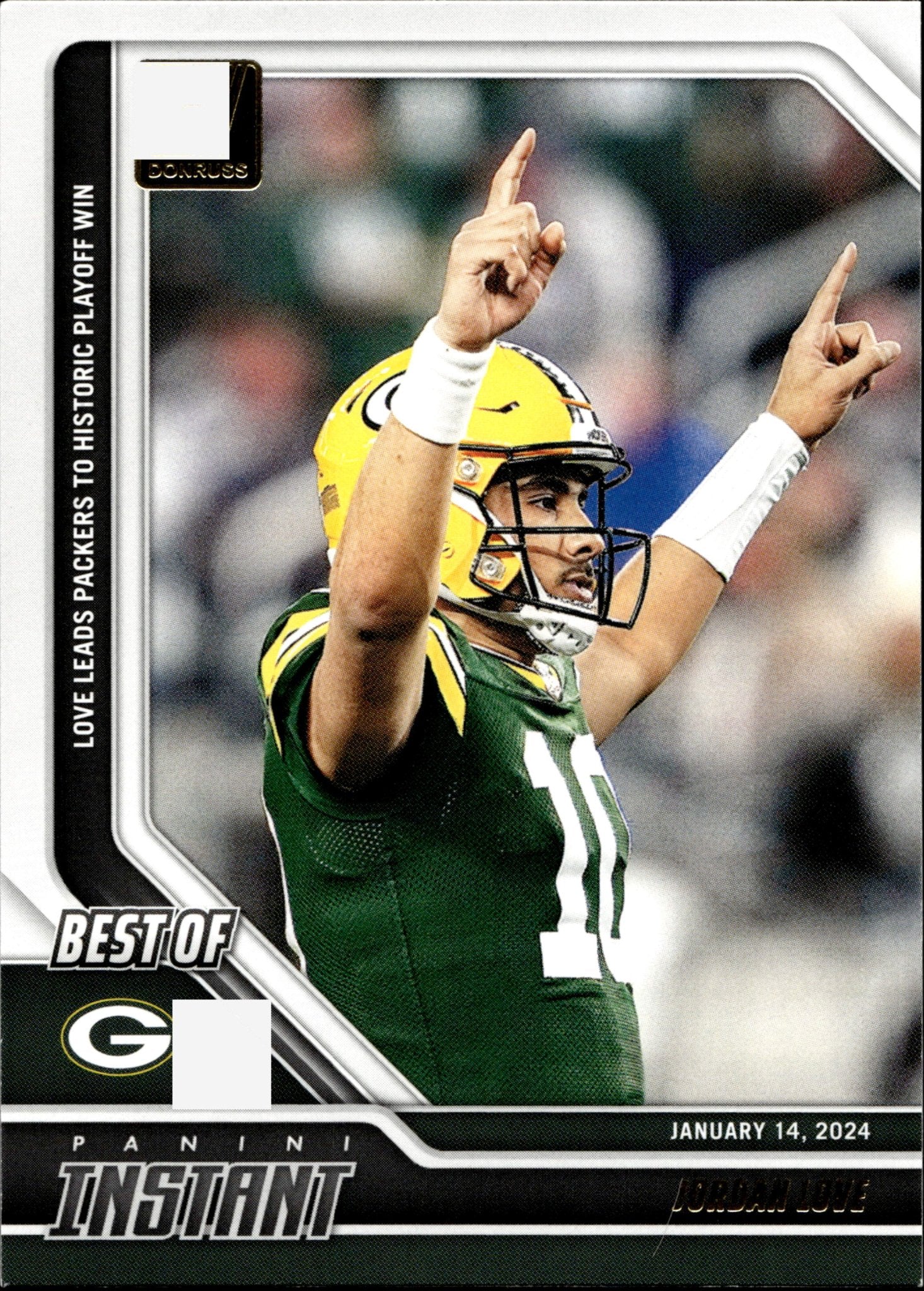 Jordan Love 2024 Panini Donruss Best of Instant #14 - Collector Store LLC