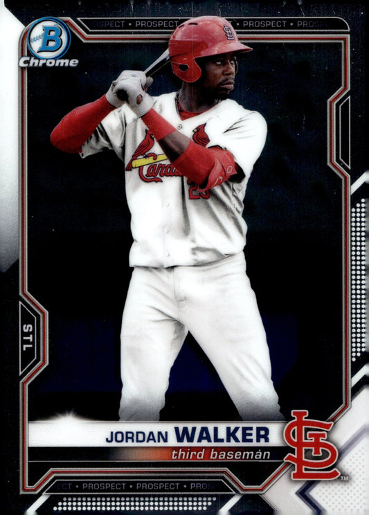 Jordan Walker 2021 Bowman Chrome Prospect #BDC - 187 - Collector Store LLC