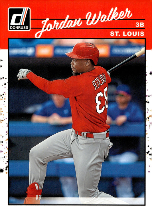 Jordan Walker 2023 Panini Donruss Left Facing 241 - Collector Store LLC