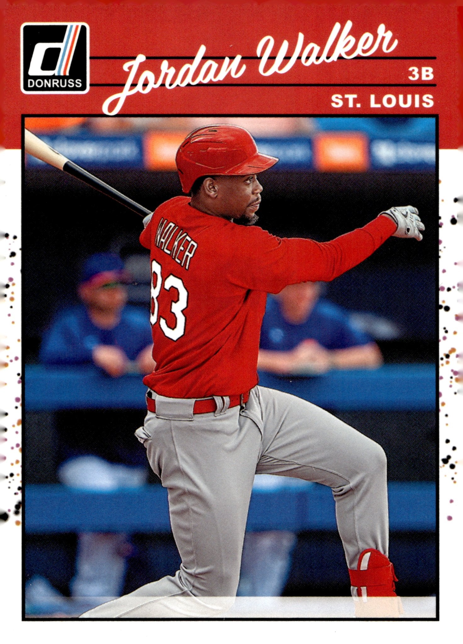Jordan Walker 2023 Panini Donruss Right Facing 241 - Collector Store LLC