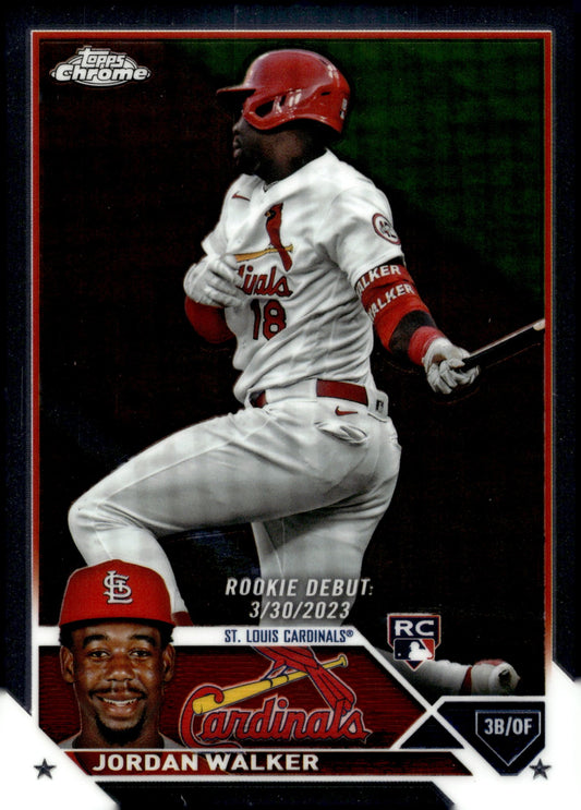Jordan Walker 2023 Topps Chrome RC USC150 - Collector Store LLC