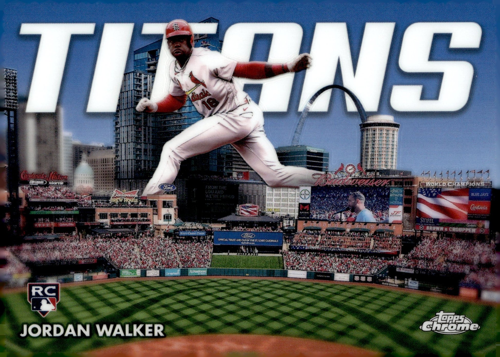 Jordan Walker 2023 Topps Chrome Titans RC CT - 15 - Collector Store LLC