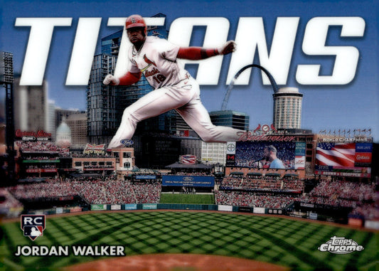 Jordan Walker 2023 Topps Chrome Titans RC CT - 15 - Collector Store LLC