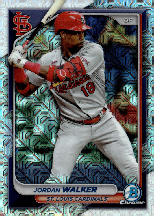Jordan Walker 2024 Bowman Chrome Mojo Refractor #29 #1 - Collector Store LLC
