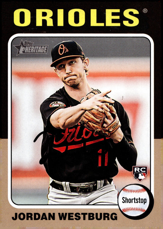 Jordan Westburg 2024 Topps Heritage RC #229 - Collector Store LLC