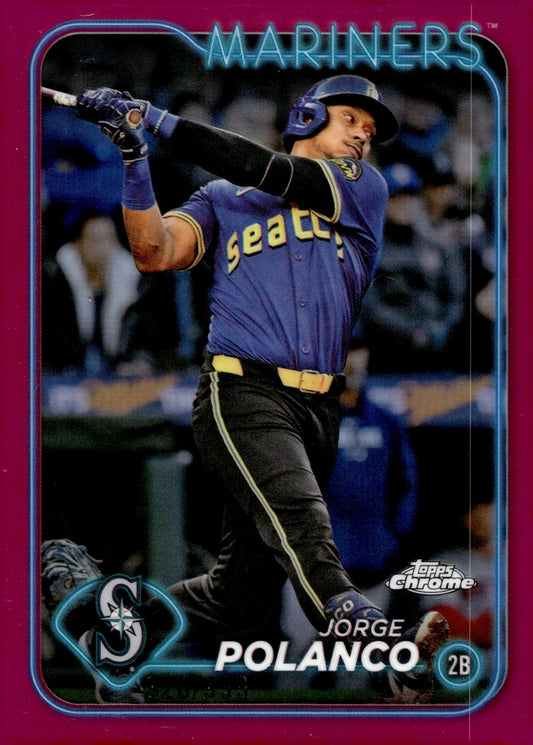 Jorge Polanco 2024 Topps Chrome Magenta Refractor #USC177 - Collector Store LLC