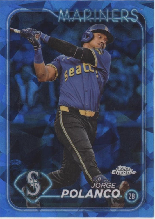 Jorge Polanco 2024 Topps Chrome Sapphire Ice Refractor #USCS230 - Collector Store LLC