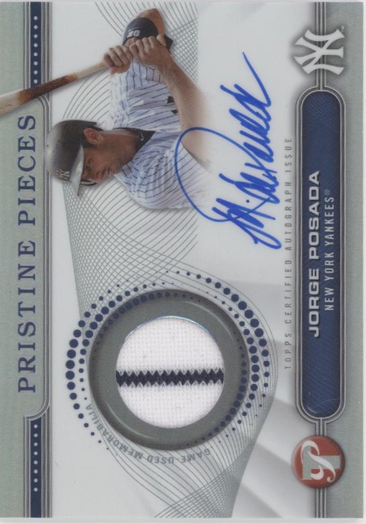 Jorge Posada 2024 Topps Pristine Pieces Swatch Auto #PPAR - JP - Collector Store LLC