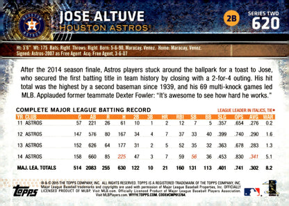 Jose Altuve 2015 Topps Series 2 620 - Collector Store LLC