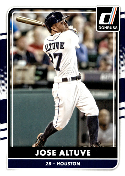 Jose Altuve 2016 Panini Donruss 68 - Collector Store LLC