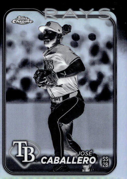 Jose Caballero 2024 Topps Chrome Negative Refractor #USC24 - Collector Store LLC