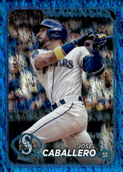 Jose Caballero 2024 Topps Series 2 Blue Foilboard 523/999 495 - Collector Store LLC